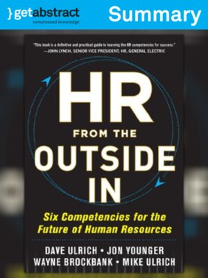 cover image of HR from the Outside In (Summary)